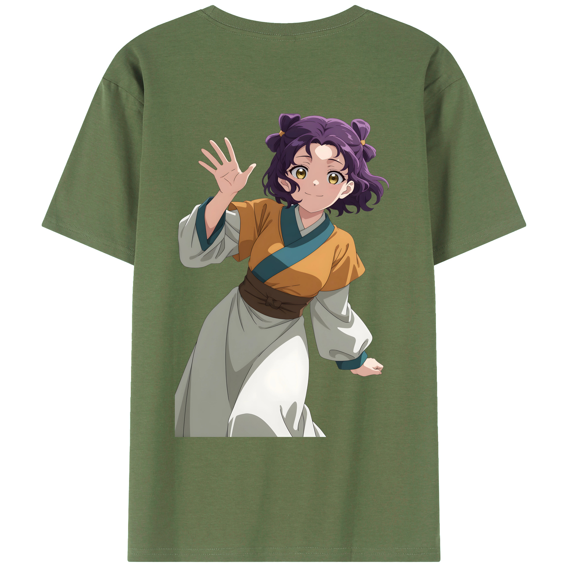 （画像用） 薬屋のひとりごと The Apothecary Diaries 綿100％ メンズ半袖Tシャツ（バックプリント） 通気性